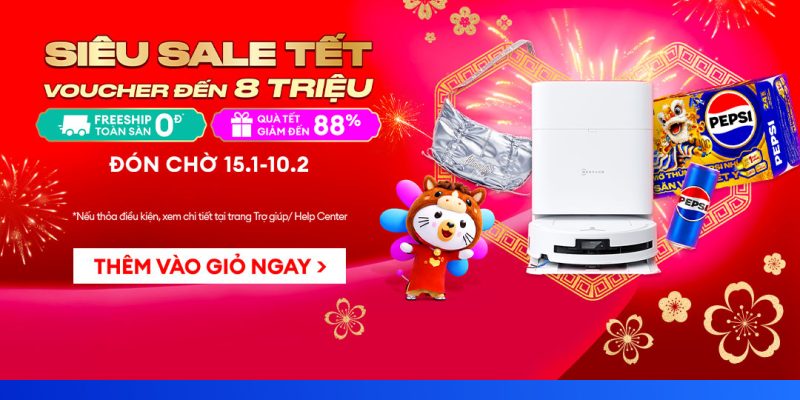 Mã Lazada sale tết 15.1 2026 – Sale Tết Bính Ngọ