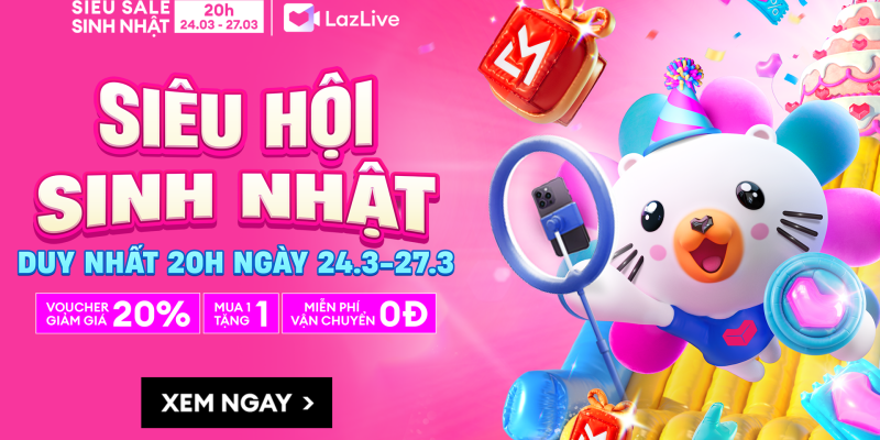 Full mã giảm giá Lazada sinh nhật lần thứ 14