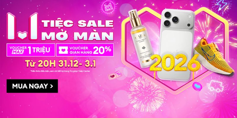 Mã giảm giá Lazada 1.1 – sale đôi đầu năm 2026